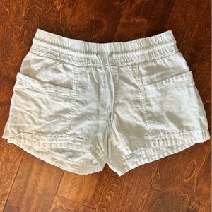 White Linen Shorts